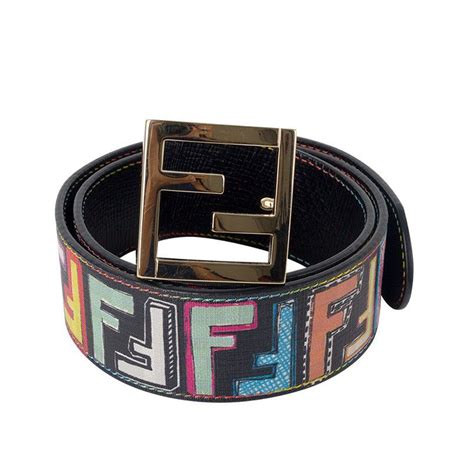 authentic brown fendi belt|colorful authentic colorful Fendi belt.